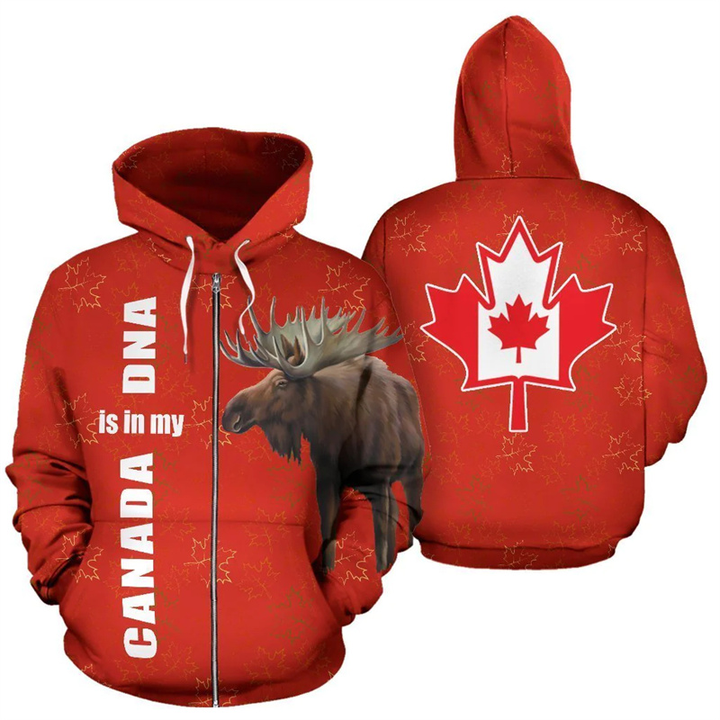 Canada Moose Hoodie Canada Is  - Street Fashion Canada review and price